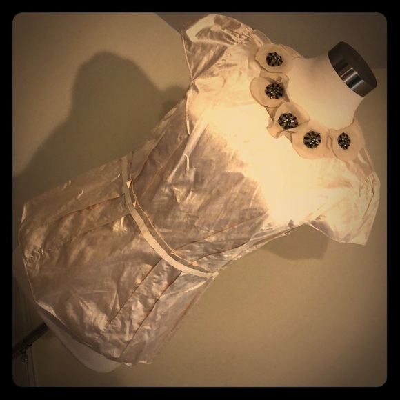 BCBGMaxazria Ivory embellished  Top - Picture 1 of 8